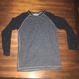 Black and Grey American Republic Long Sleeve Shirt